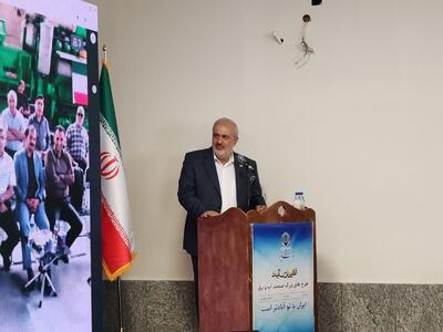 مخزن آب 10 هزار متر مکعبی نسیم شهر با حضور وزیر نیرو افتتاح شد