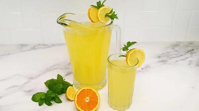 طرز تهیه سریع لیموناد ترکی خوشمزه و ویتامینه