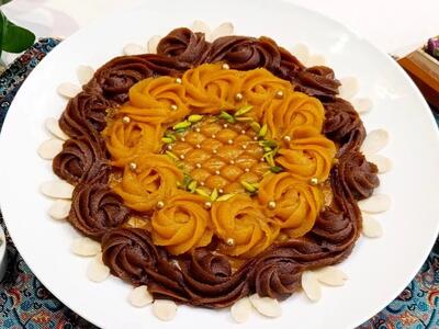 حلوای سه آرد با بافت بسیار نرم و لطیف ، مناسب ماسوره زدن!
