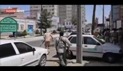فیلم اختصاصی و دردناک از درگیری مسلحانه تروریست‌ها مقابل دادگستری زاهدان؛ شهادت شش هموطن بی‌گناه در حمله ناجوانمردانه