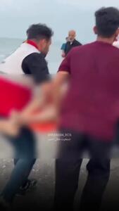 حادثه تلخ در ساحل رامسر / ٣ نوجوان در دریا غرق شدند + فیلم