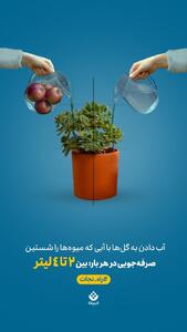 یک حرکت کوچیک، یک تاثیر بزرگ! - آب دادن به گل‌ها