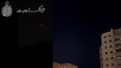 فیلم لحظات درگیری پدافند ایران با اف 16 اسرائیل
