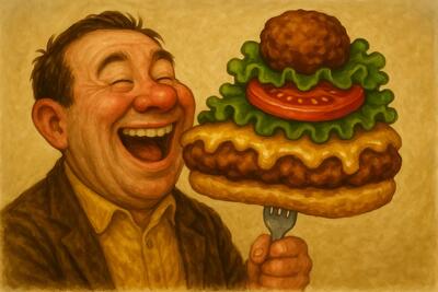 معنی ضرب المثل لقمه اندازه دهنت بردار + عکس و معادل انگلیسی