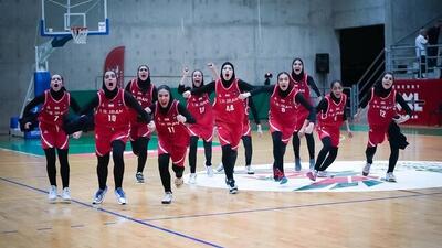 دومین برد دختران بسکتبال ایران در غرب آسیا