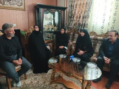 دیدار معاون رییس جمهور با خانواده شهید قزوینی در جنگ ۱۲ روزه
