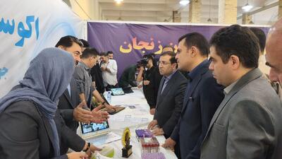 فیلم | بازدید معاون علمی رییس‌جمهور از نمایشگاه دستاوردهای دانش بنیانها در زنجان