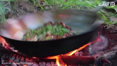 آشپزی در جنگل - چیز برگر دوبل
