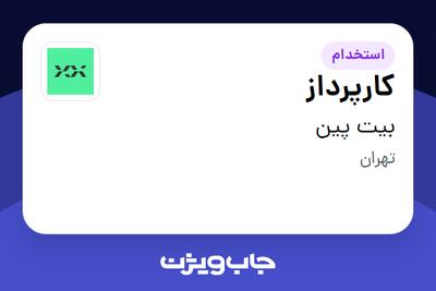 استخدام کارپرداز - آقا در بیت پین