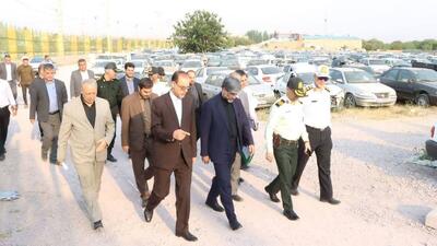 مسئولان قضایی استان آذربایجان غربی از پارکینگ نگهداری خودرو‌های توقیفی بازدید کردند