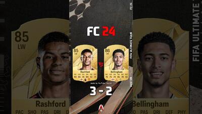 مقایسه ریتینگ مارکوس رشفورد و جود بلینگام از FIFA 20 تا EA FC 25 - پارس فوتبال