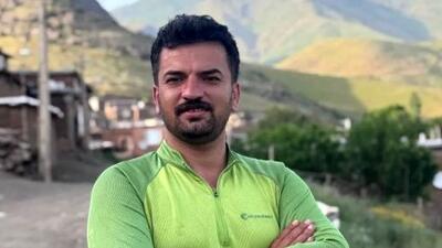 فیلم جگرسوز از وداع  با پیکر خبات امینی، مردی که برای اطفای آتش سوزی کوه آبیدر سنندج آسمانی شد / روحت شاد قهرمان