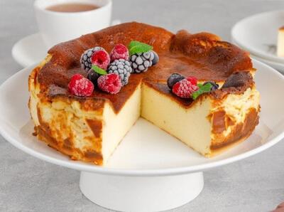 طرز تهیه چیز کیک سن سباستین (روش تهیه کیک نرم و خوشمزه)