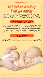 اینفوگرافی| چرا زردی در نوزادان بوجود می آید؟