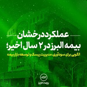 دو سال طلایی با مدیریت حرفه‌ای؛ عملکرد درخشان بیمه البرز در آینه آمار