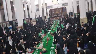 برپایی بزرگترین سفره جهانی حضرت رقیه(س) در رشت + تصاویر