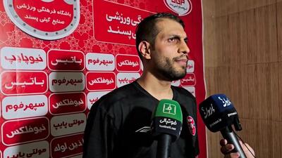 صحبت‌های درخشانی، بازیکن گیتی پسند در پایان بازی برابر پالایش نفت بندرعباس