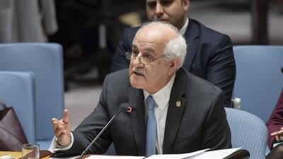 ریاض منصور: تصمیم انگلیس برای به رسمیت شناختن کشور فلسطین «تاریخی» است