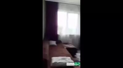 نمایی از زلزله در کامچاتکا از داخل آپارتمان و خیابان