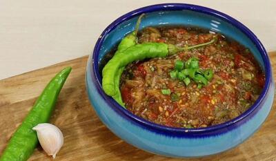 طرز تهیه ترشی نازخاتون اصیل مازندرانی با آب انار