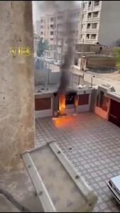 شعله‌ور شدن جعبه برق در گلستان اهواز + فیل و جزئیات حادثه
