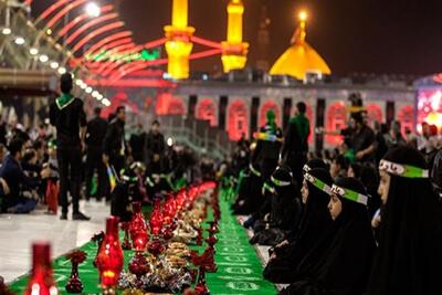 ویدئو | سفره حضرت رقیه (س) در بین الحرمین
