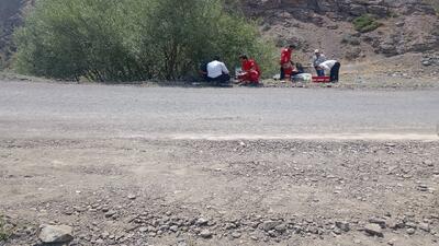 ۲ مصدوم بر اثر واژگونی خودرو در الموت شرقی