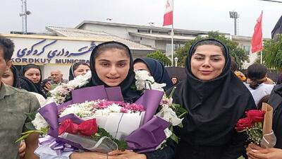 استقبال از دختر تکواندوکار گلستانی، قهرمان نوجوانان آسیا