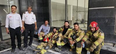 حریق برج مسکونی ۱۶ طبقه در فردیس اطفاء شد