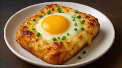 طرز تهیه صبحانه رستورانی و سریع در ۵ دقیقه با نان تست و تخم مرغ