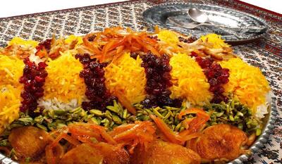 طرز تهیه شیرین پلو با مرغ حلزونی، یک غذای سنتی و مجلسی