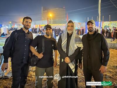 عکس/ شهید امیرعلی حاجی‌زاده در راهپیمایی اربعین سال گذشته | اقتصاد24