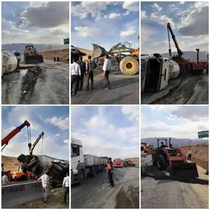 نیوجرسی‌های جاده بروجن به گندمان، ناجی جان راننده کامیون
