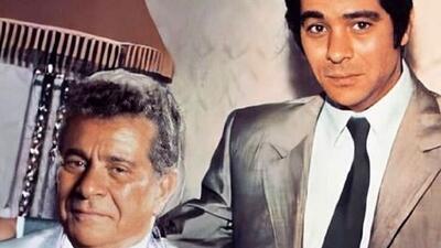 عکس / سفر در زمان / «استوارت ویتمن و بهروز وثوقی» در پشت صحنه فیلم قهرمانان /  سال 49