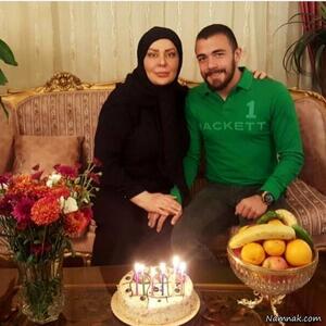 عکس | همسر چادری و جوان امیر قلعه نویی و پسرش