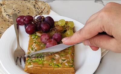 خوشمزه ترین و آسون ترین حلوا ارده رژیمی / بدون شکر بدون شیر خشک فقط با ۳ ماده