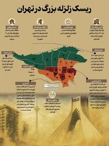 اینفوگرافی/ مناطق خطرناک تهران هنگام زلزله کجاست؟ | اقتصاد24