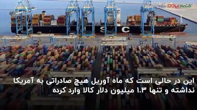 افت چشمگیر تجارت ایران و آمریکا