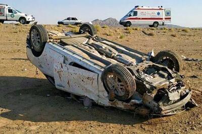 یک مصدوم حاصل دو حادثه واژگونی خودرو در محورهای شهرستان شوش