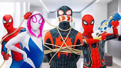 کارتون نبرد مرد عنکبوتی و اسپایدرمن | spiderman | مرد عنکبوتی و مهمونی!