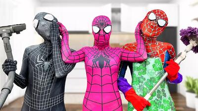 کارتون نبرد مرد عنکبوتی و اسپایدرمن | spiderman | مرد عنکبوتی و جوکر!