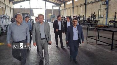 معاون دادگستری اردبیل از ۲ کارخانه تولید شیرآلات صنعتی در شهرستان گرمی بازدید کرد
