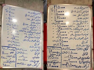 داده نما | تفاوت قیمت یک رستوران از مرداد ۱۴۰۳ تا مرداد ۱۴۰۴