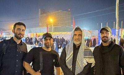 سردار شهید حاجی زاده در راهپیمایی اربعین + عکس