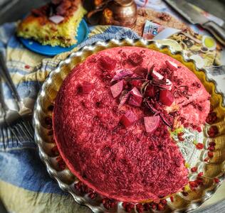 طرز تهیه لبو پلو دامغانی با مرغ ؛ پلوی خوشمزه و خوشرنگ پاییزی