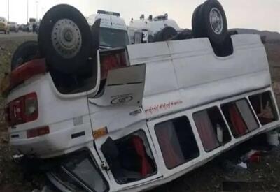 تصادف مینی بوس ورزشکاران با 14 مصدوم