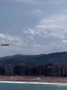 ببینید | نمایش وحشتناک خلبان جنگنده اف۱۸ در اسپانیا