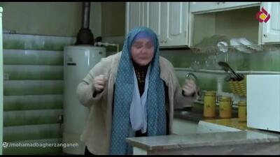 سکانس خنده دار دعوای نعیمه نظام دوست و یوسف صیادی در خروس بامحل +فیلم/فقط نعیمه...