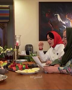 هم‌خوانی زیبای یک ترانه معروف در شام ایرانی