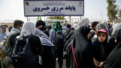 ۱۵ هزار زائر اربعین دیروز از خسروی عازم کربلا شدند